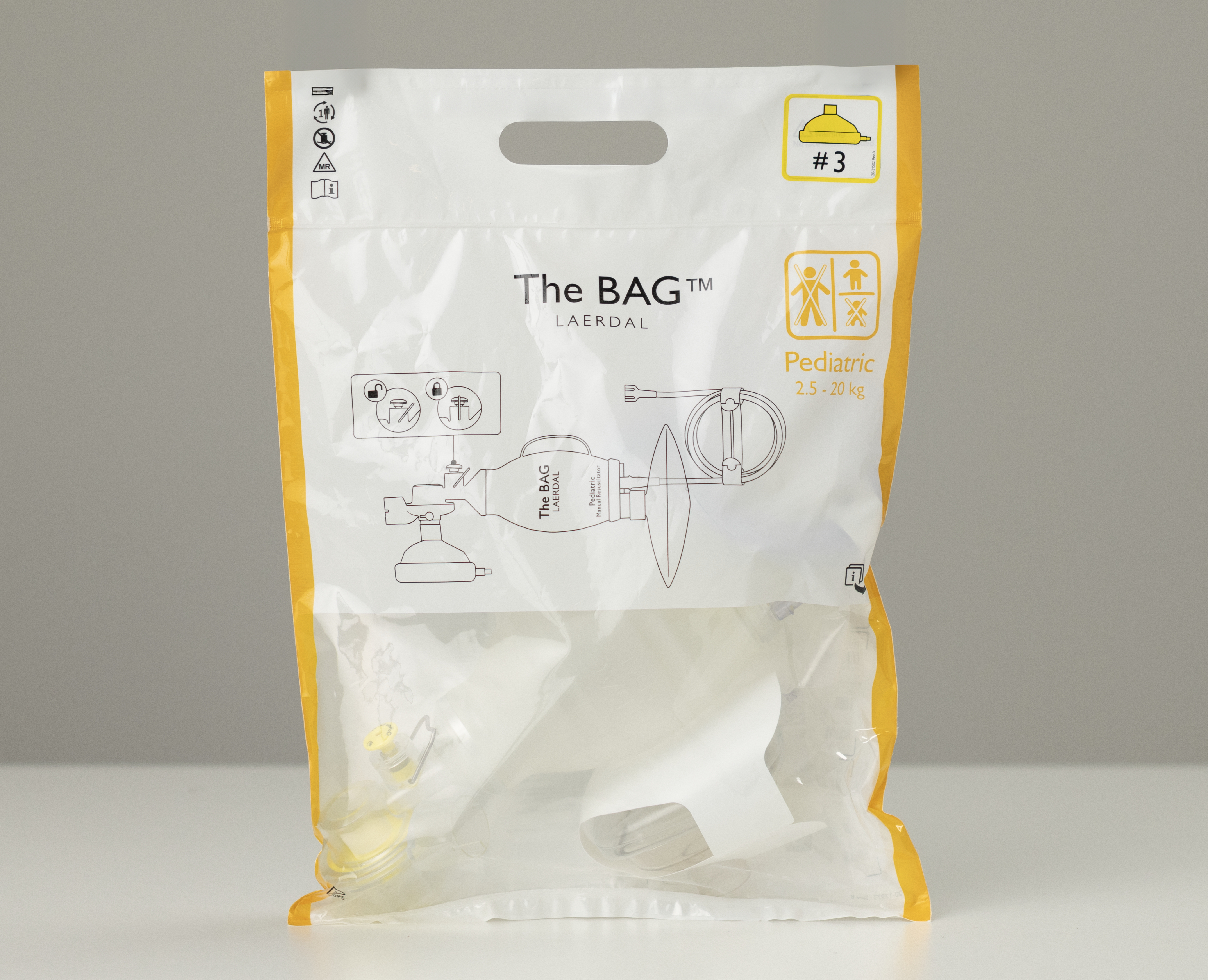 Laerdal The BAG Kinder (Grösse 3) - Einwegbeatmungsbeutel mit Maske Laerdal The BAG Kinder (Grösse 3) - Einwegbeatmungsbeutel mit Maske