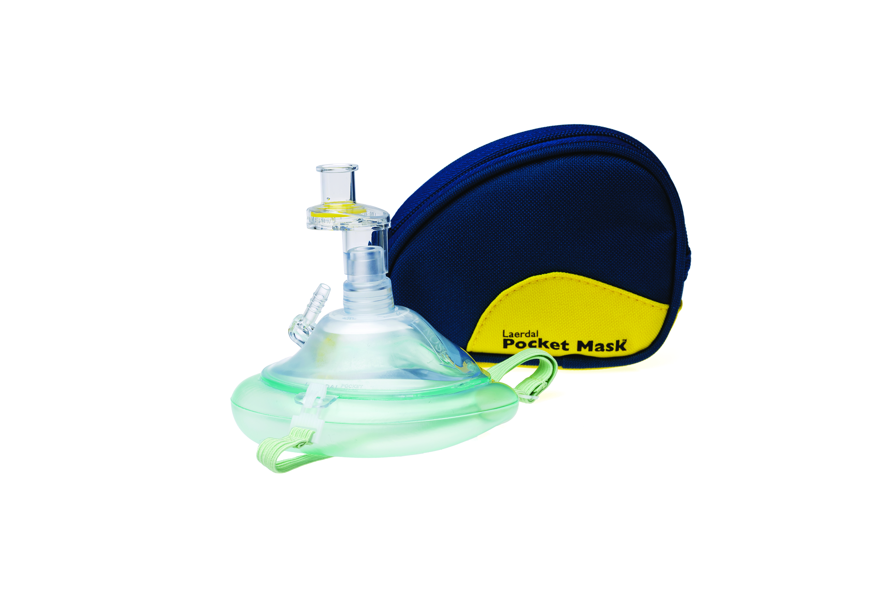 Laerdal Pocket Mask Gürteltasche Blau mit O2 Anschluss 