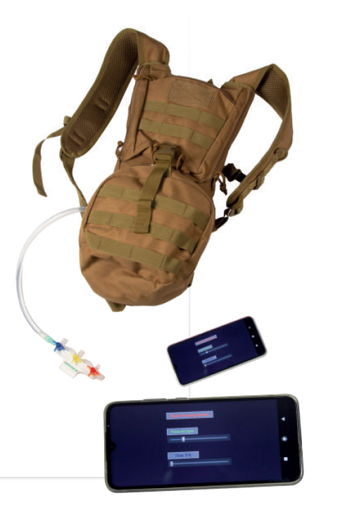 Bloody M.A.R.C Blutungspumpe mit Reservoir-Rucksack Bloody M.A.R.C Blutungspumpe mit Reservoir-Rucksack