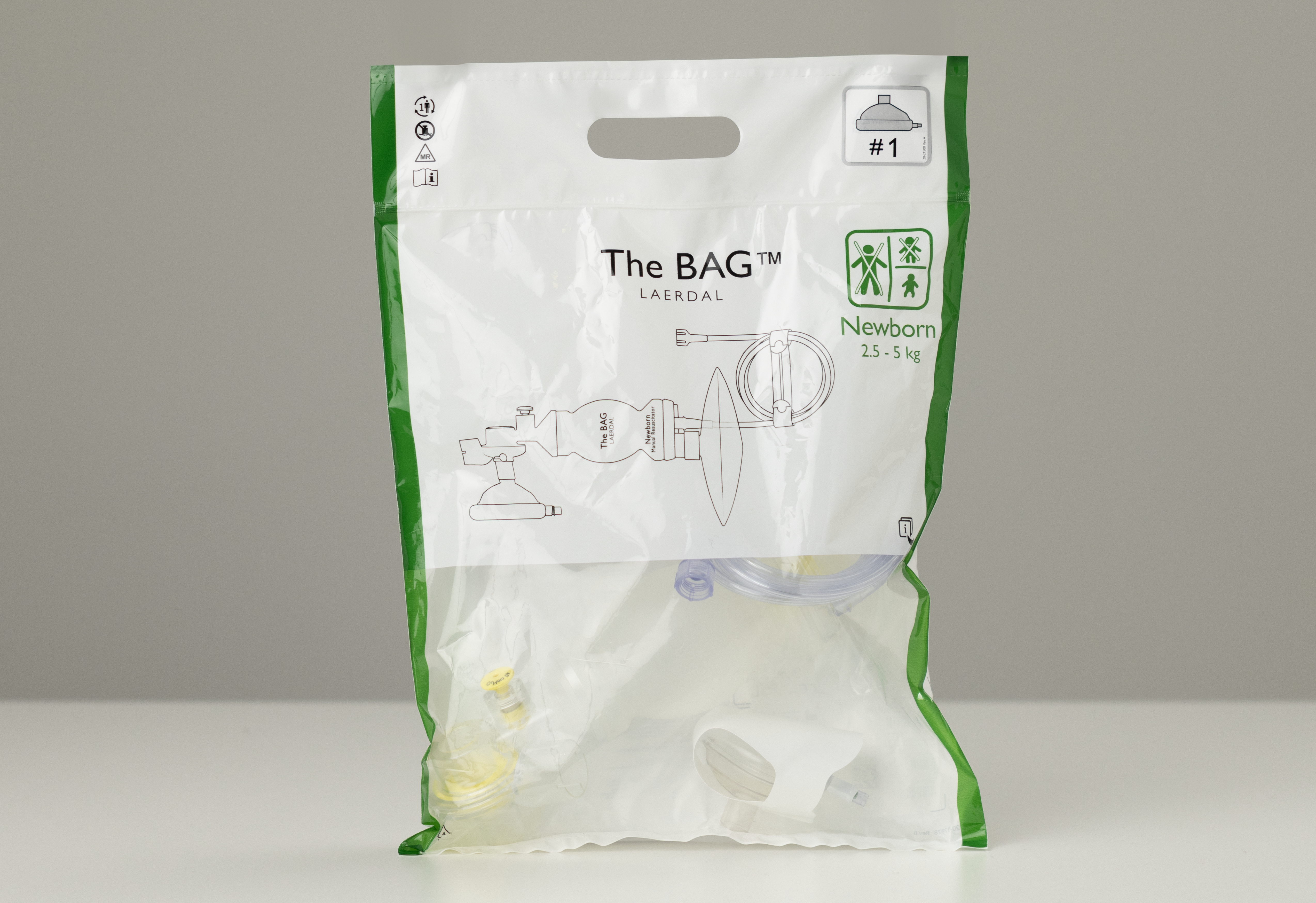 Laerdal The BAG Newborn (Grösse 1) - Einwegbeatmungsbeutel mit Maske Laerdal The BAG Newborn (Grösse 1) - Einwegbeatmungsbeutel mit Maske
