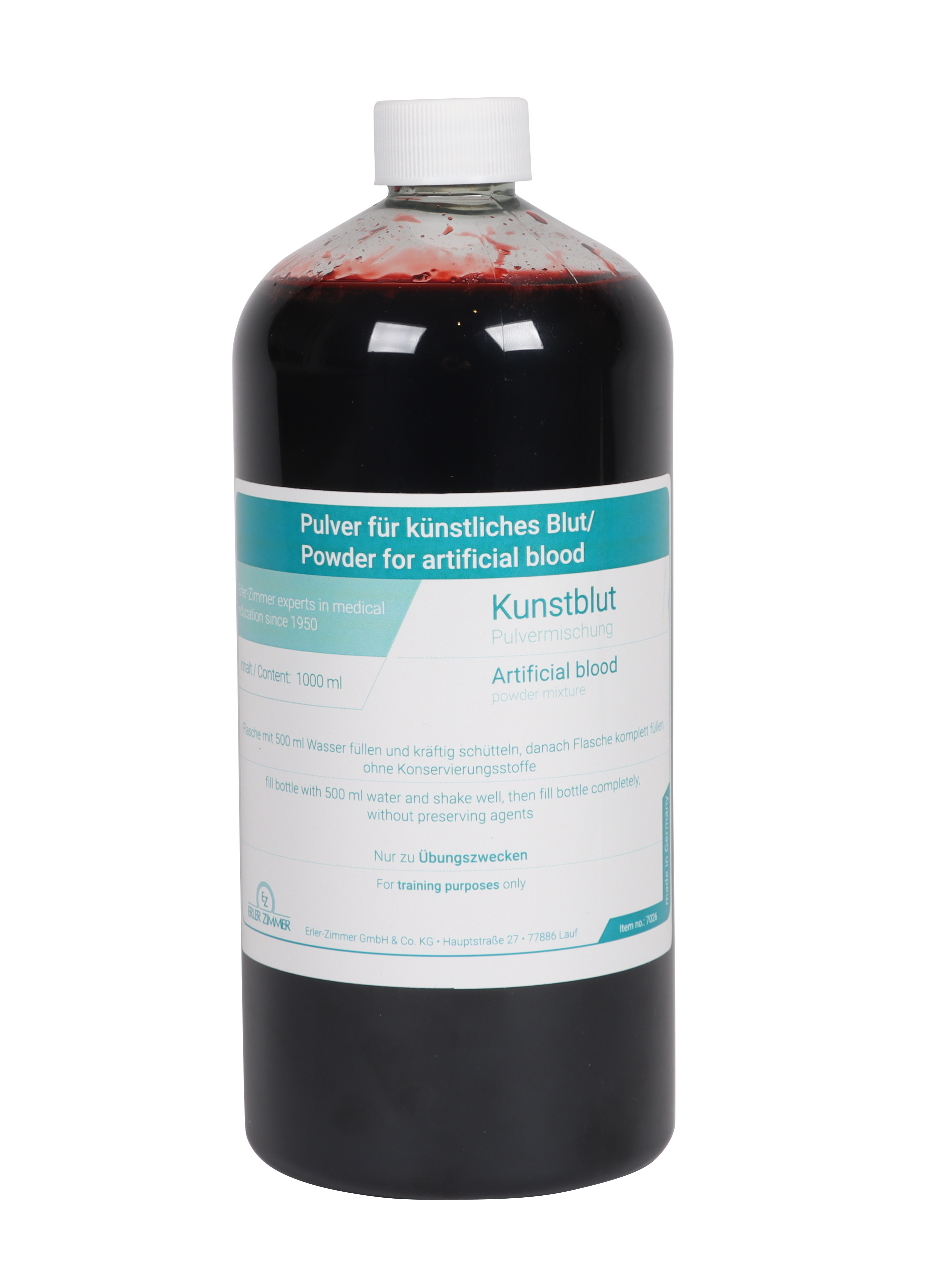 Blutpulver für 1000 ml Kunstblut Blutpulver für 1000 ml Kunstblut